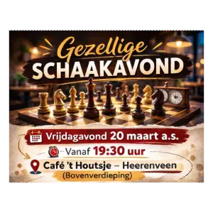 Uitnodiging schaak vereniging Mid-Fryslan!